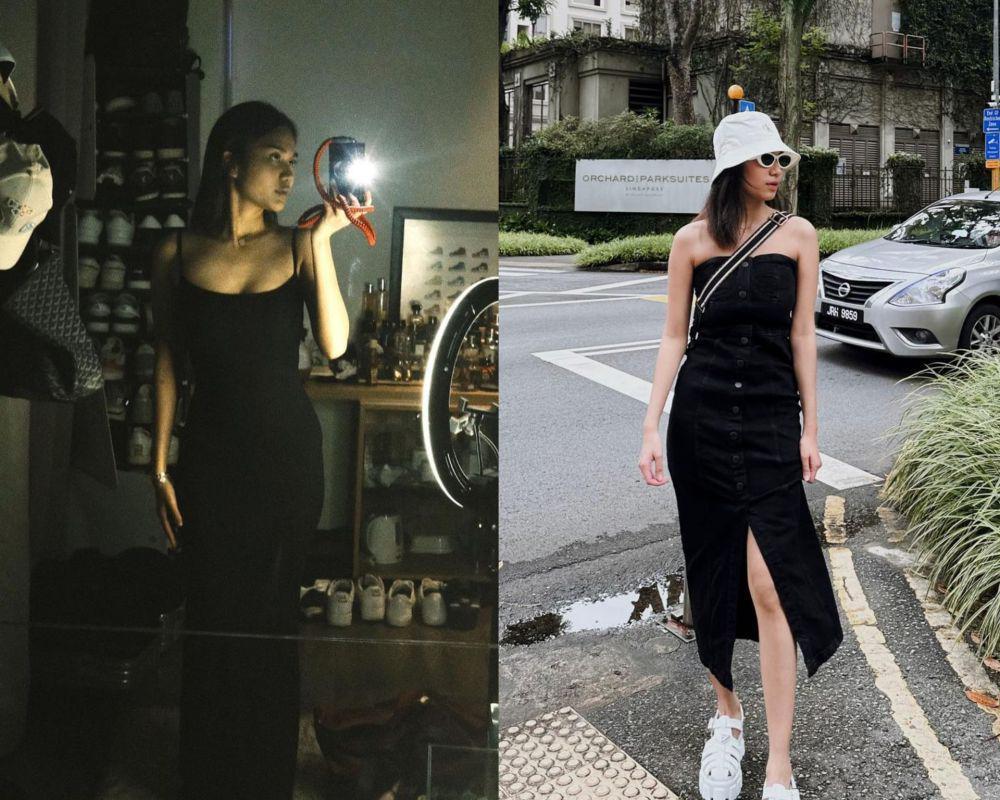 9 Inspirasi Dress Nuansa Hitam ala Azizah Salsha, Elegan Abis!