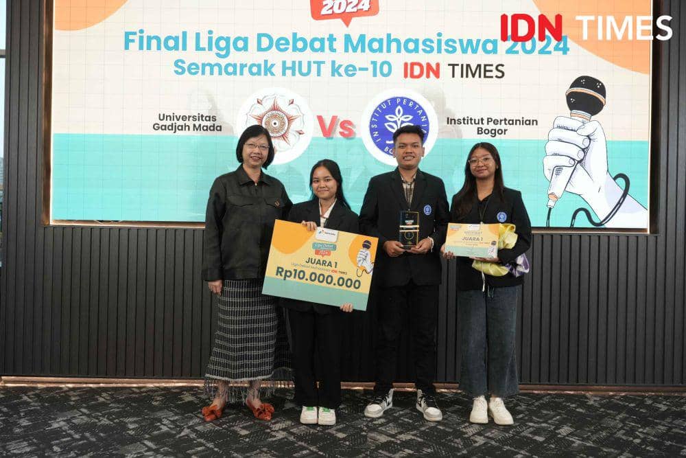 Tim Institut Pertanian Bogor (IPB) juara Liga Debat Mahasiswa 2024 by IDN Times, Kamis (6/6/2024). IDN Times