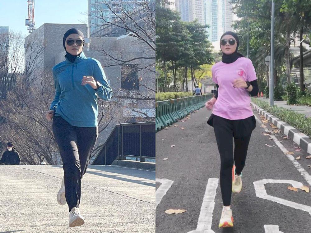 7 Ide Outfit Olahraga Lari ala Zee Zee Shahab, Gaya Sporty nan Kece