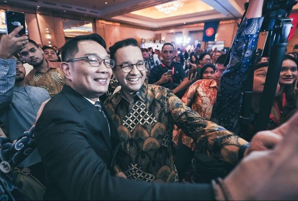 Anies Foto Bareng Ridwan Kamil di HUT Raja Inggris, Bahas Pilkada?