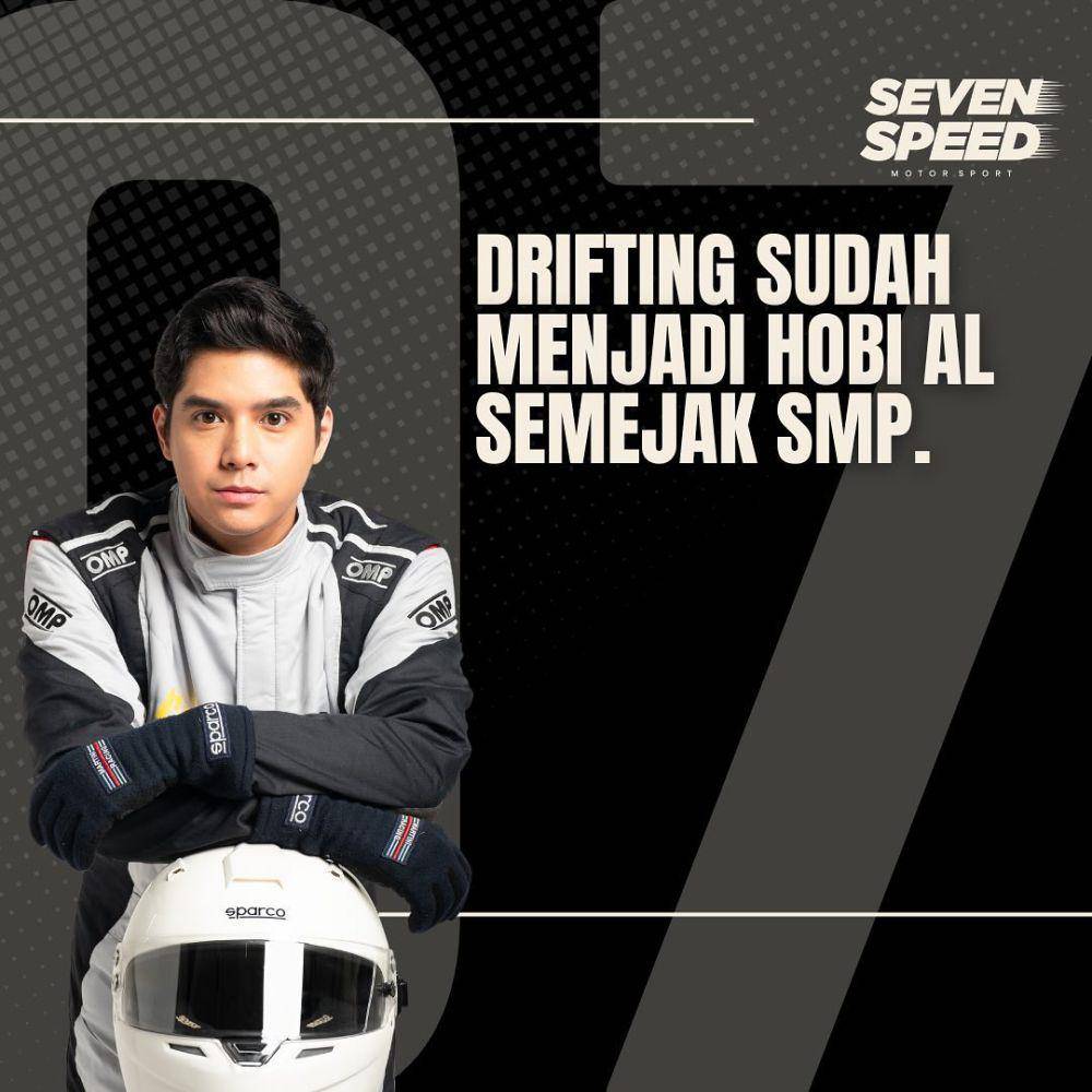 potret Al Ghazali saar nge-drift (instagram.com/sevenspeed.motorsport)