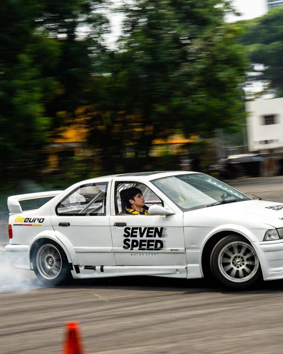 potret Al Ghazali saar nge-drift (instagram.com/alghazali7)