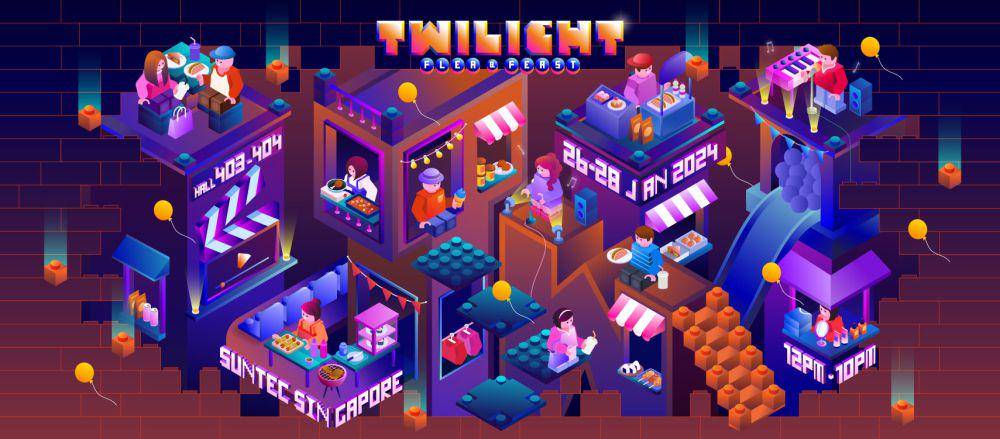 flyer Twilight: Flea and Feast 2024 di Singapore (instagram.com/twilightfeast)