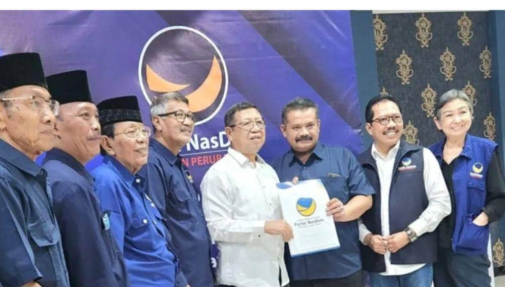 Maryoto Birowo saat menerima rekomendasi dari DPP Partai Nasdem. IDN Times/ istimewa