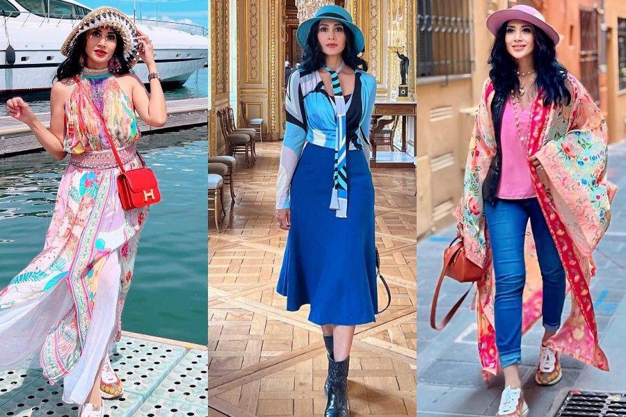 7 Outfit Tamasya ala Diah Permatasari yang Colorful, Menyala!