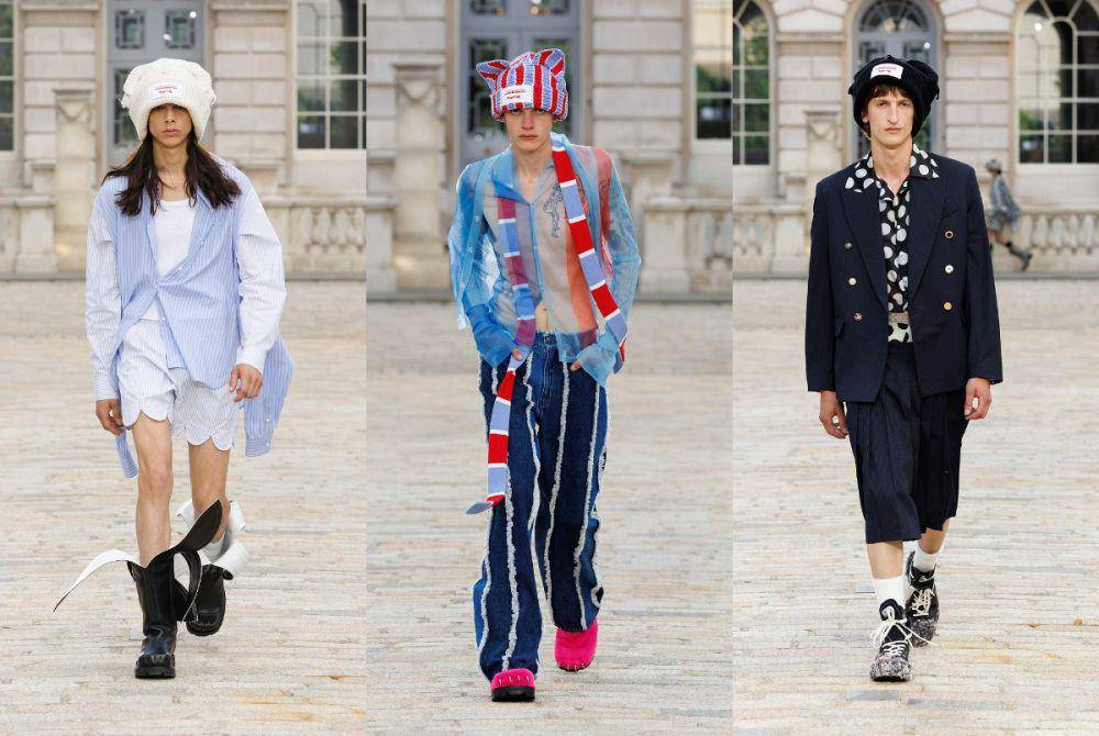 Charles Jeffrey di LFW Menswear 2024 (instagram.com/charlesjeffreyloverboy)