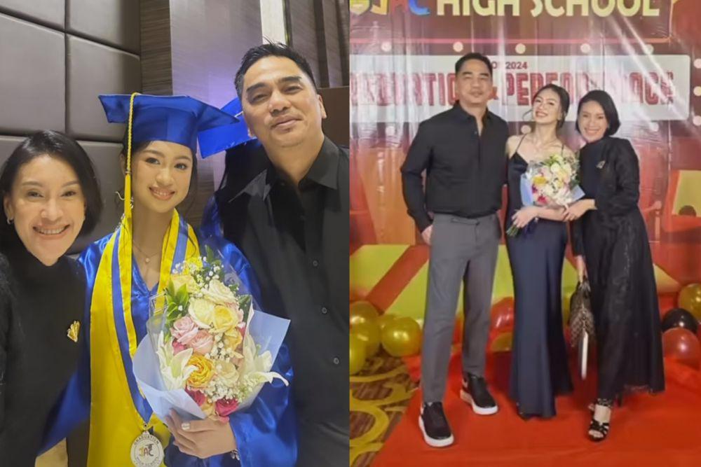 7 Potret Kelulusan SMA Zara Leola, Putri Enda Ungu Tampil Anggun