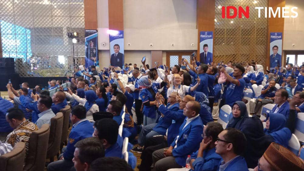 Pengurus dan simpatisan PAN Jateng. (IDN Times/Fariz Fardianto)