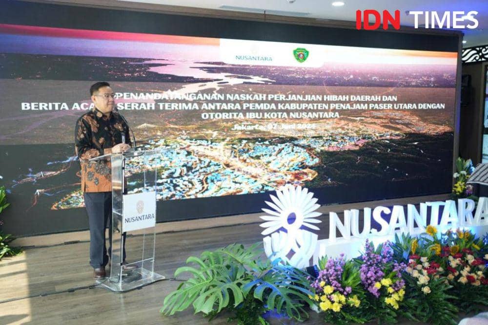 Sekretaris Otorita IKN, Achmad Jaka Santos Adiwijaya. Foto Humas OIKN (IDN Times/Ervan)