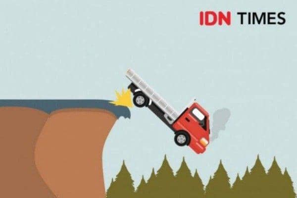 Ilustrasi kecelakaan truk (IDN Times/Aditya Pratama)