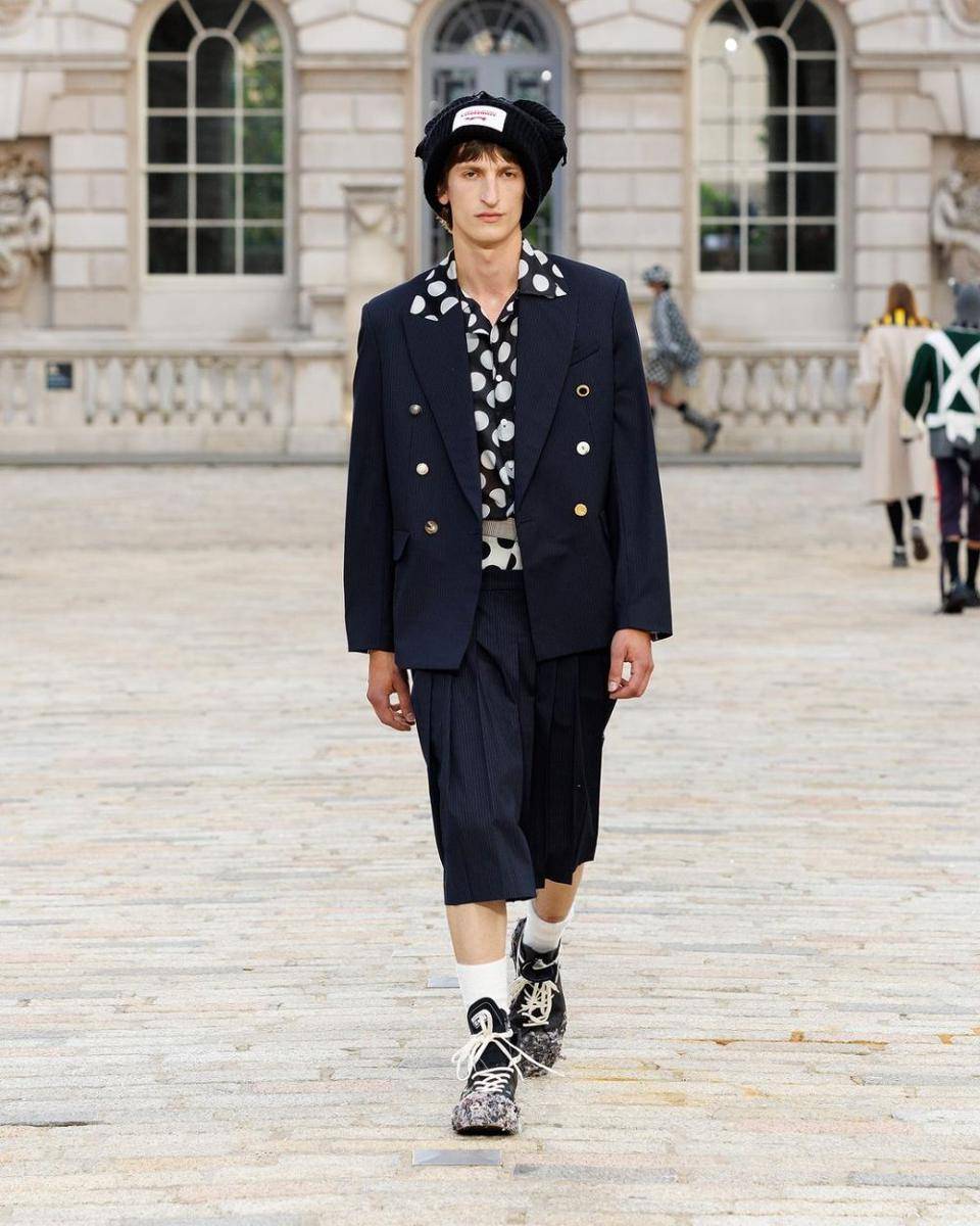 Charles Jeffrey di LFW Menswear 2024 (instagram.com/charlesjeffreyloverboy)