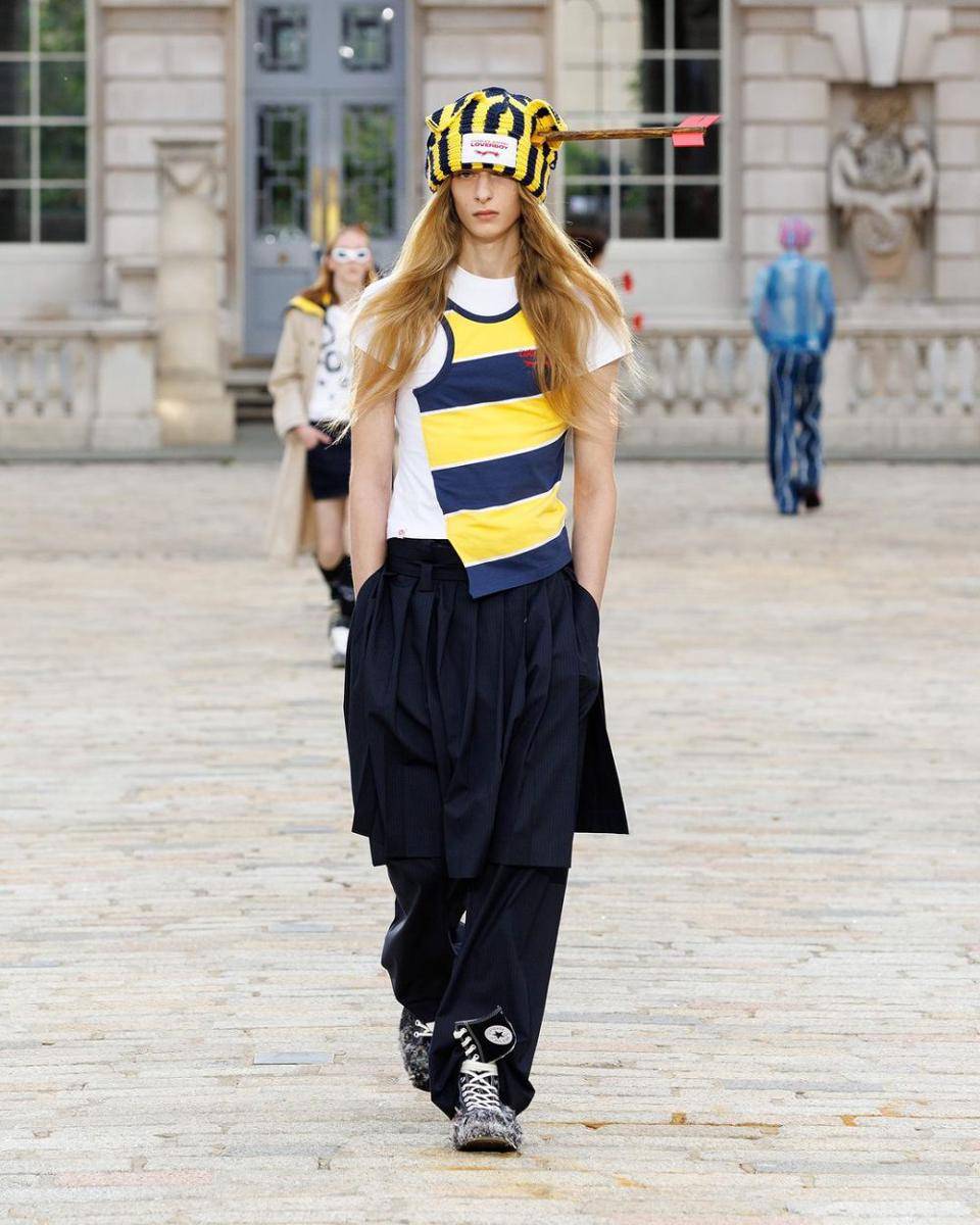 Charles Jeffrey di LFW Menswear 2024 (instagram.com/charlesjeffreyloverboy)