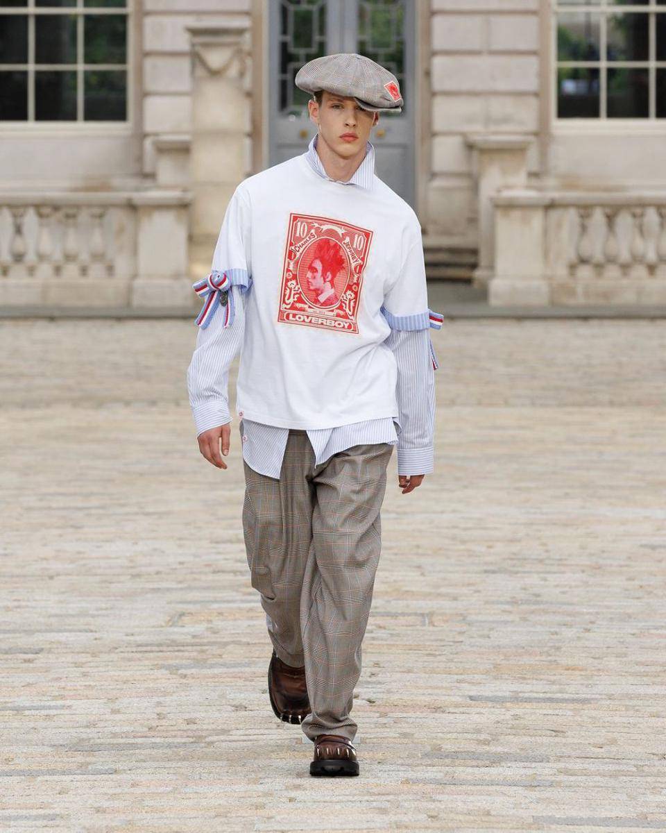 Charles Jeffrey di LFW Menswear 2024 (instagram.com/charlesjeffreyloverboy)