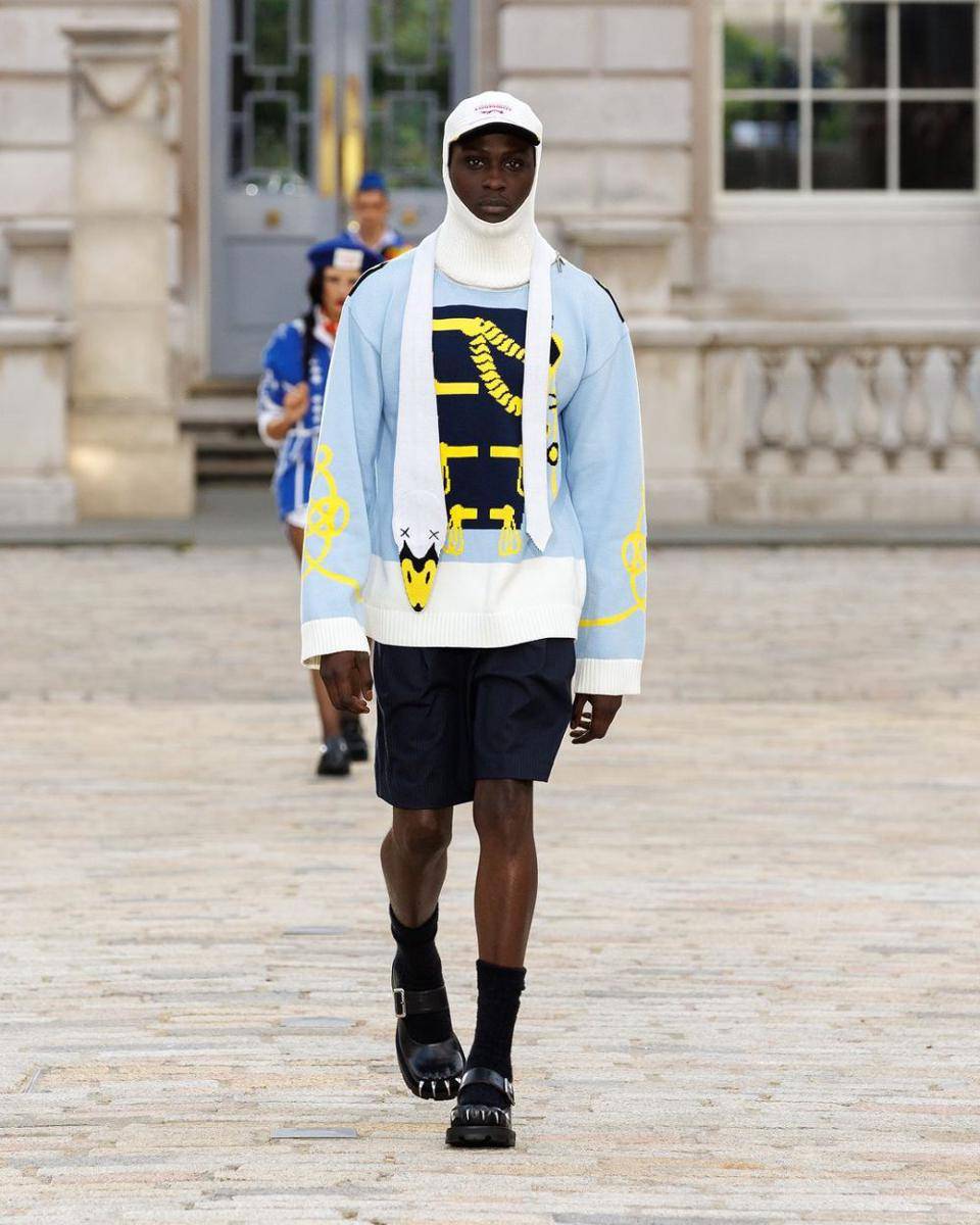 Charles Jeffrey di LFW Menswear 2024 (instagram.com/charlesjeffreyloverboy)
