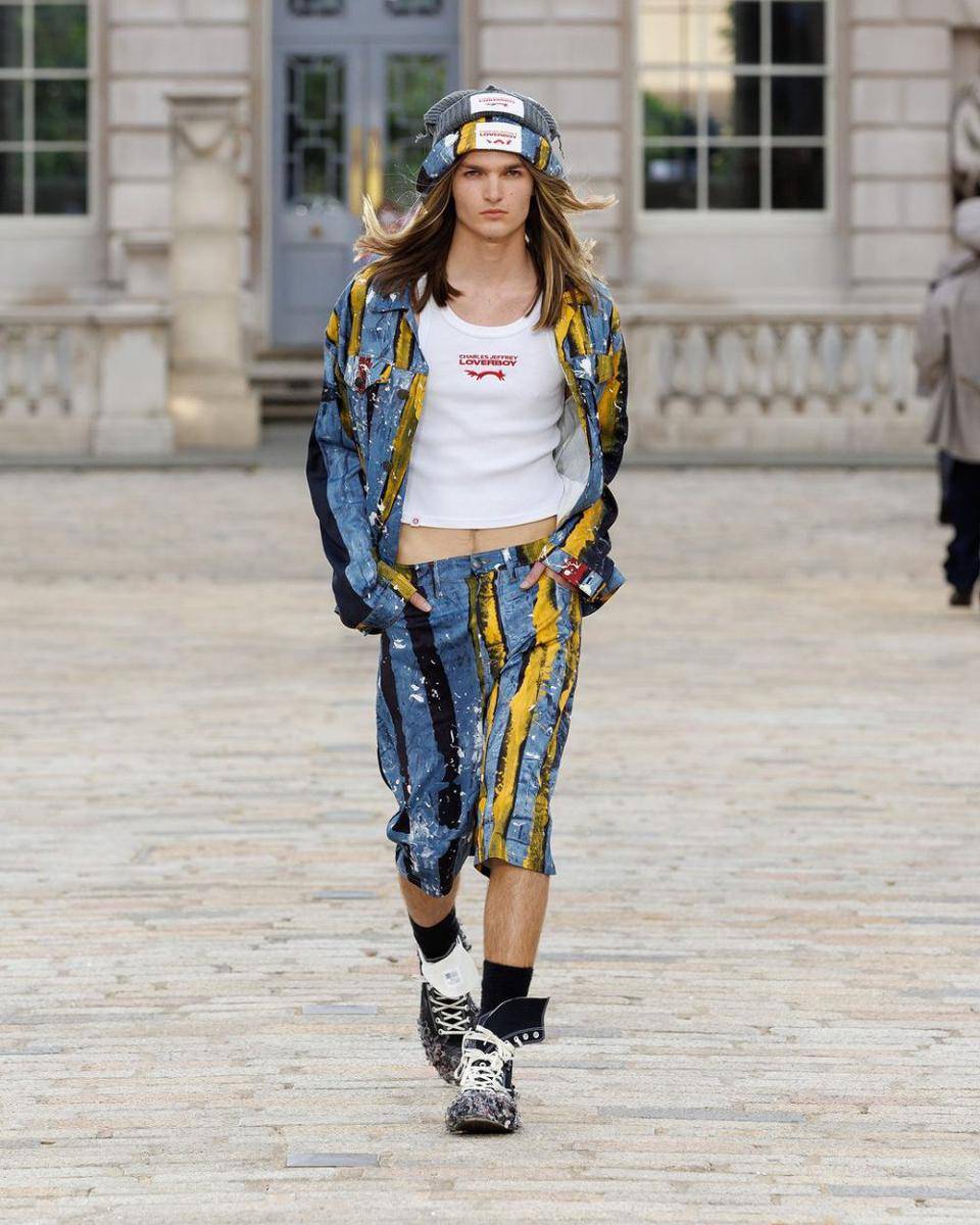 Charles Jeffrey di LFW Menswear 2024 (instagram.com/charlesjeffreyloverboy)