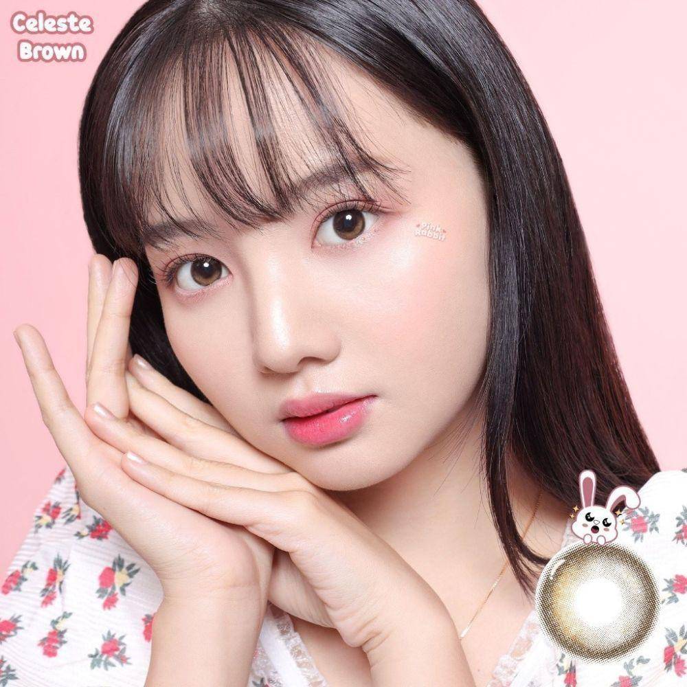 rekomendasi softlens cokelat (shopee.co.id/PINKRABBIT Official Shop)