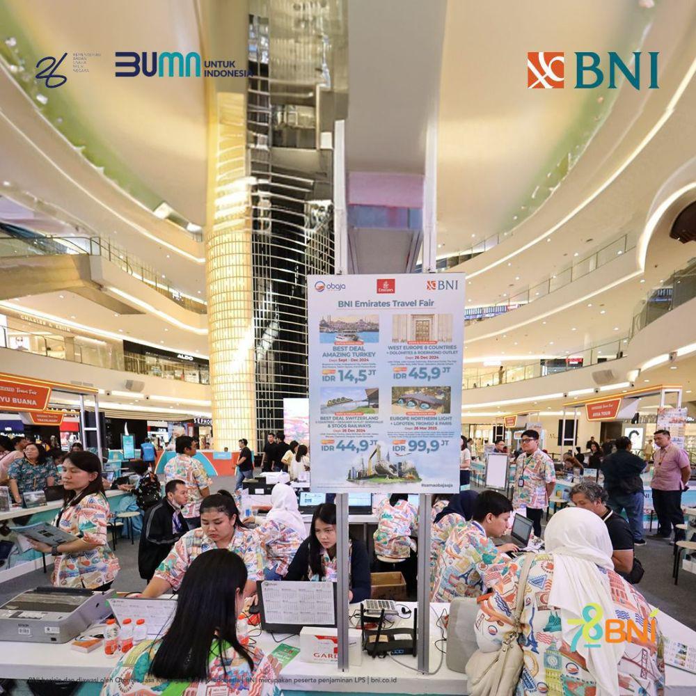 Tingkatkan Loyalitas Nasabah, BNI Gelar Travel Fair Bareng Emirates
