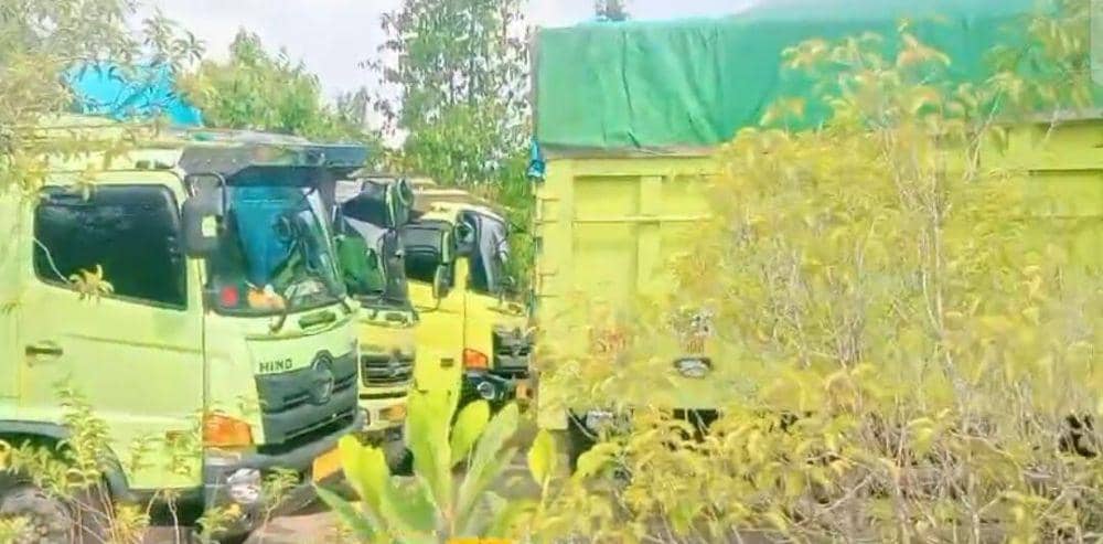 Tim Gabungan Kandangkan 30 Truk Batu Bara Melintas di Prabumulih