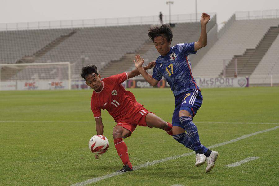 Potret Timnas Indonesia U-20 melawan Jepang di Turnamen Toulon 2024. (Dok. PSSI).