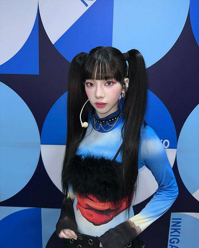 gaya rambut berponi ala Karina aespa (instagram.com/katarinabluu)