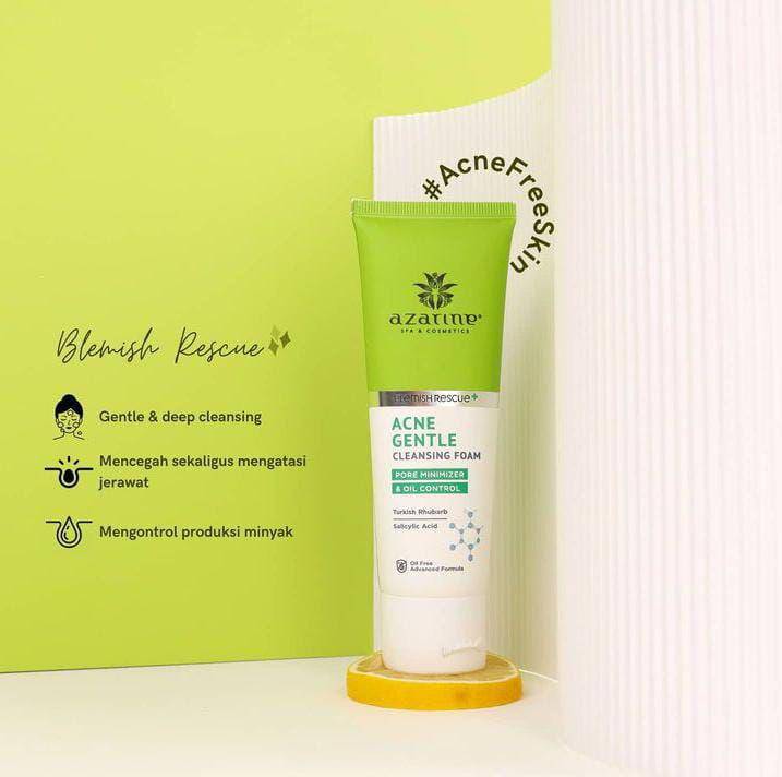 ilustrasi acne gentle cleansing foam (instagram.com/ azarinecosmeticofficial)