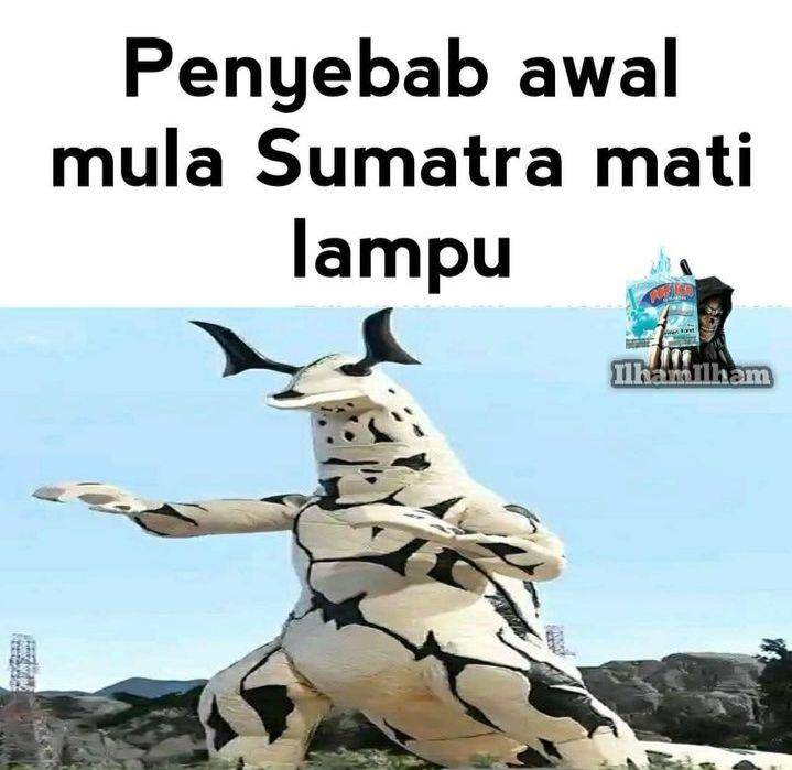 meme listrik padam di Sumatra (instagram.com/lawakscience)