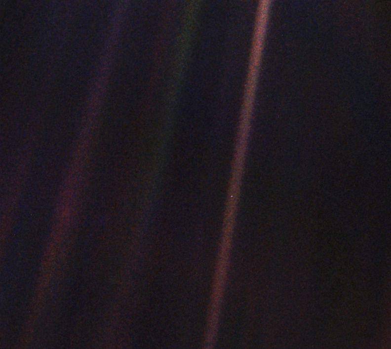 gambar Bumi dari jarak 6,4 miliar kilometer (nasa.gov/NASA/JPL-Caltech)