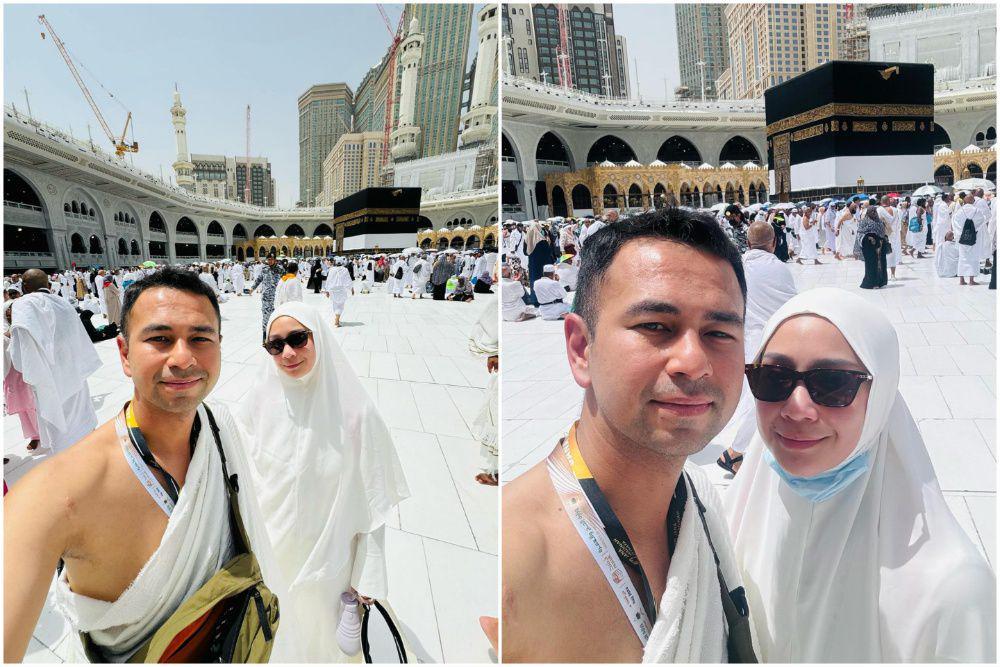 7 Potret Raffi Ahmad Langsung Tawaf Sesampainya di Mekkah