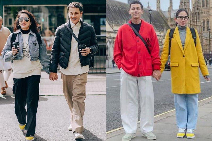 7 OOTD Liburan Ussy dan Andhika Pratama, Couple Goals!