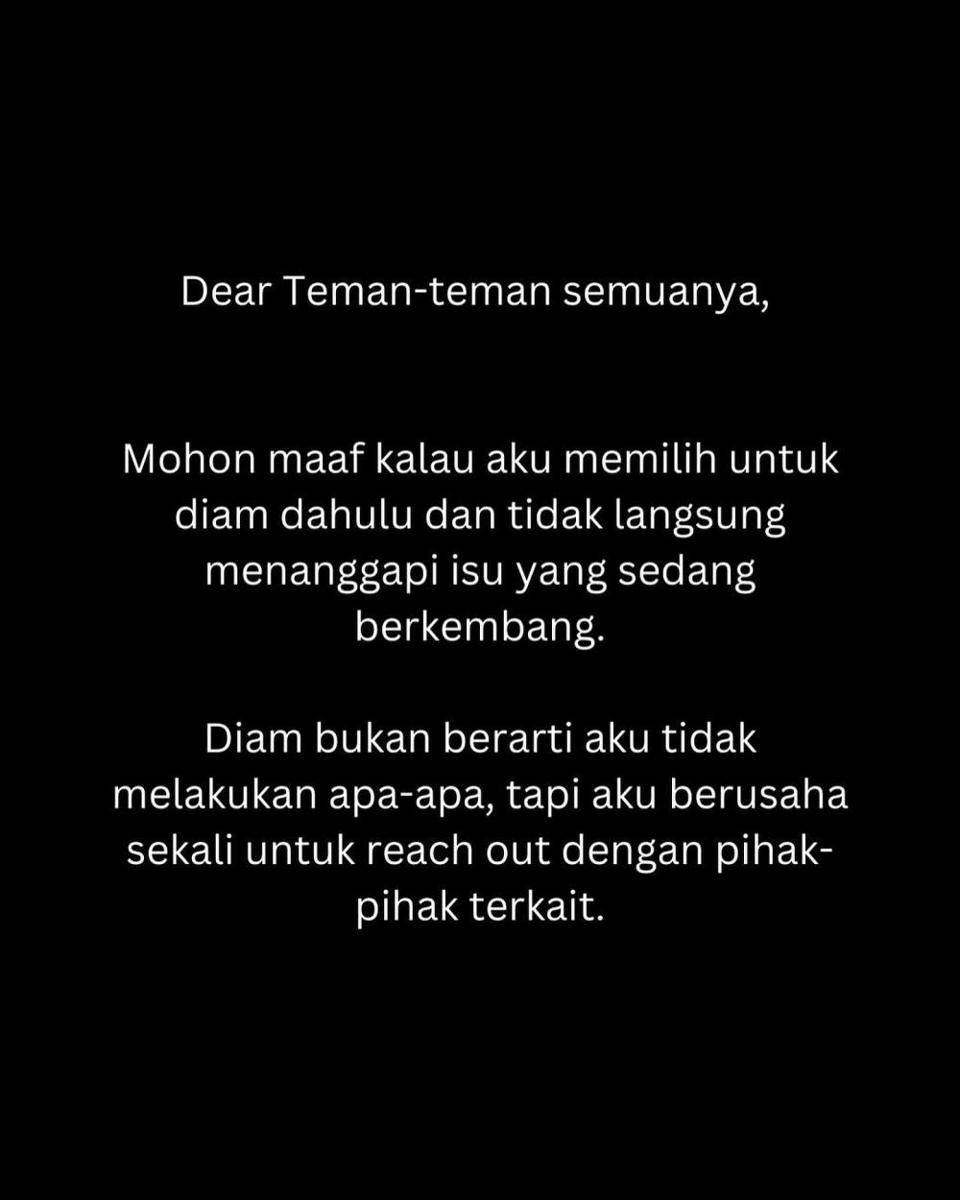 klarifikasi Marlene Hariman (instagram.com/marlenehariman)
