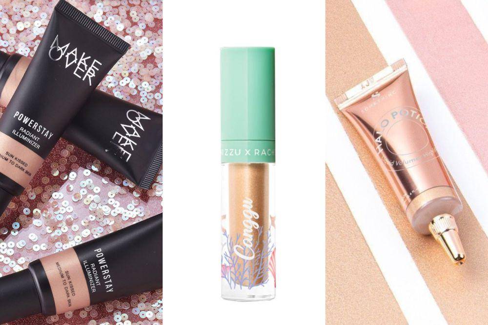 Make Over Powerstay Radiant Illuminizer Liquid Highlighter (shopee.co.id/Make Over Official Shop) | Mizzu Canggu Liquid Highlighter (shopee.co.id/Mizzu Official Shop) | Somethinc Halo Potion Liquid Highlighter (shopee.co.id/SOMETHINC Official Shop)
