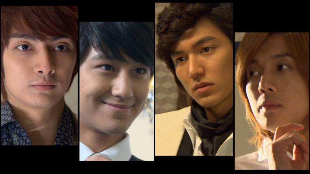 Kim Joon, Kim Bum, Lee Min Ho, dan Kim Hyun Joong di drama Boys Before Flower (dok. Netflix/Boys Before Flower)