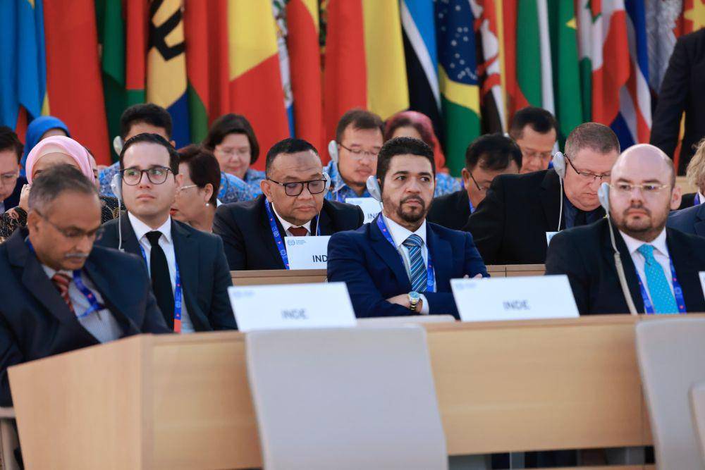 Dalam Konferensi Internasional Kedua tentang Regulasi Rekrutmen Internasional yang diselenggarakan oleh International Organization for Migration (IOM) di Jenewa, Wakil Menteri Ketenagakerjaan, Afriansyah Noor, menyampaikan komitmen kuat Indonesia untuk meningkatkan tata kelola migrasi internasional yang aman dan teratur. (Dok. Kemnaker)