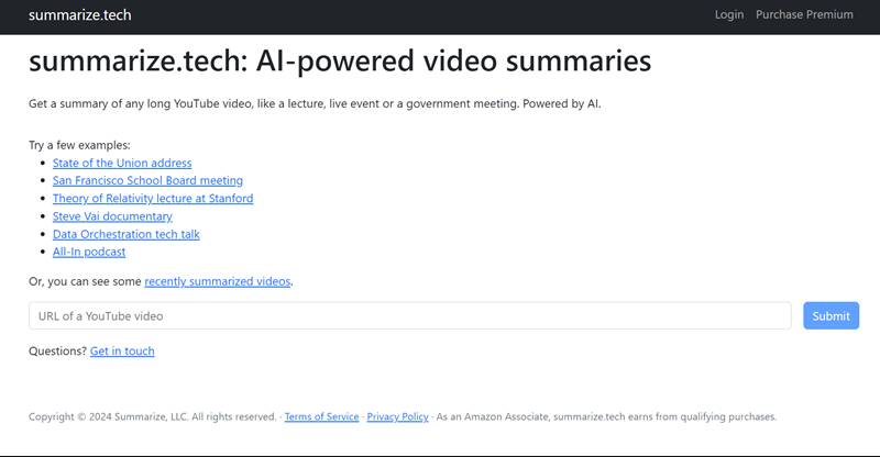 tampilan situs Summarize Tech (dok. Summarize Tech)