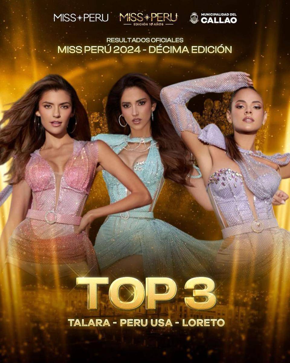 Top 3 Miss Peru 2024 (instagram.com/missperuofficial)