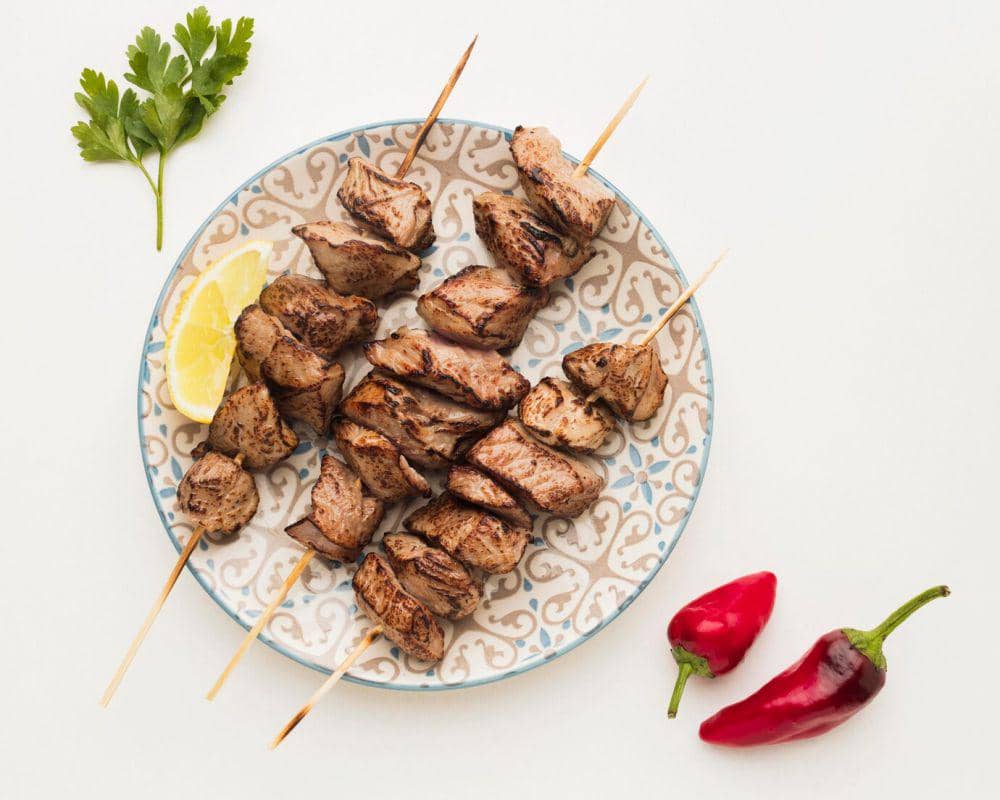 ilustrasi sate daging tanpa lemak (freepik.com/freepik)