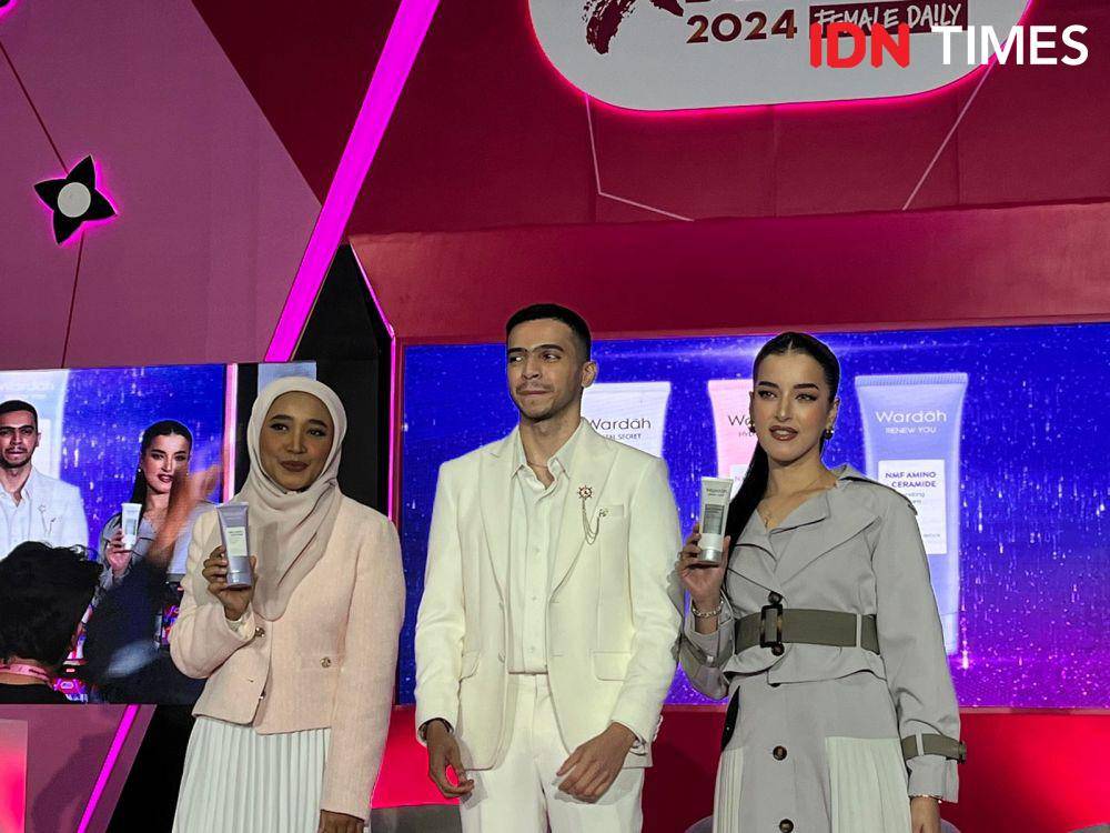 Jakarta x Beauty menggelar talkshow bertajuk 'Level Up Cleansing Game with Wardah NMF Amino' pada Minggu (9/6/2024) di JCC Senayan (IDN Times/Nisa Zarawaki)
