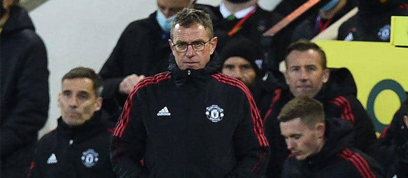 Ralf Rangnick saat masih menjadi manajer Manchester United. (twitter.com/premierleague)