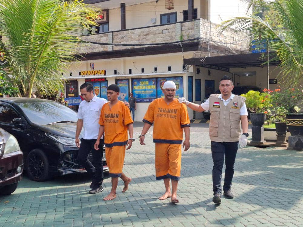 Dua Tersangka Pabrik Minyak Goreng Ilegal di Kabupaten Malang