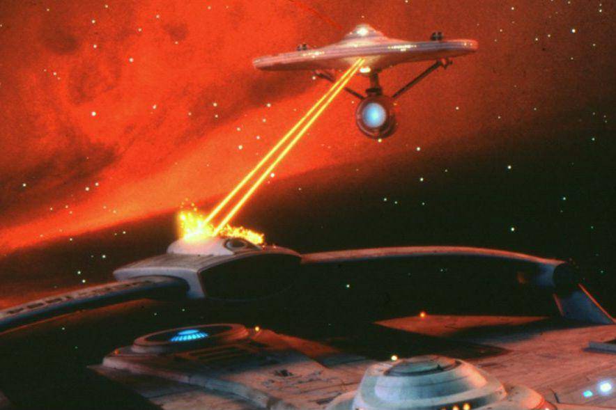 cuplikan visual efek yang dibuat Industrial Light and Magic dalam film Star Trek II: The Wrath of Khan (dok. Paramount Pictures/Star Trek II: The Wrath of Khan)