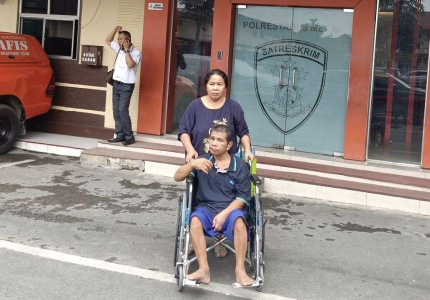 Diduga Dianiaya Seorang Brimob, Tukang Becak Stroke dan Lumpuh