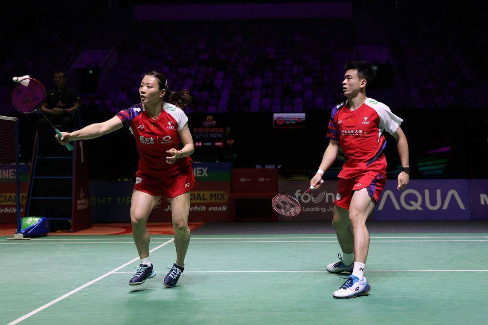 Ganda campuran China, Zheng Siwei/Huang Yaqiong di Indonesia Open 2024 (dok. PP PBSI)