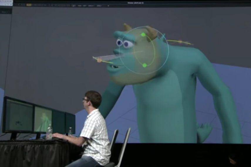 Demonstrasi Presto Pixar di konferensi GTC Nvidia 2014 (youtube.com/Jathavan Sriram)