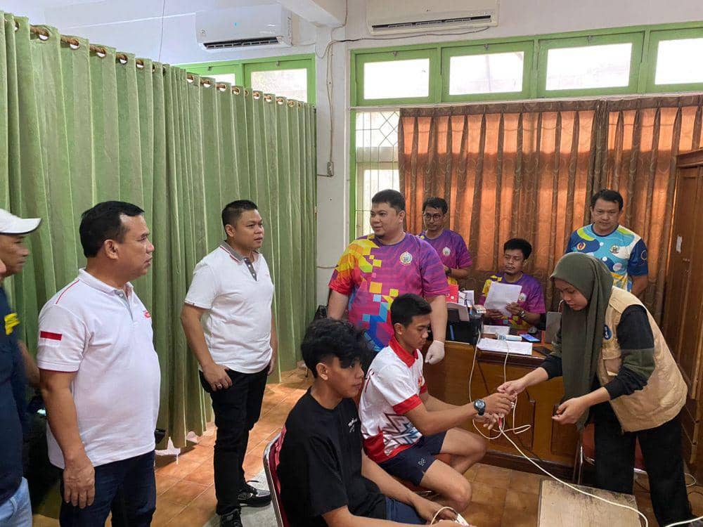 Sebanyak 408 atlet Sulsel untuk PON XXI mengikuti tes kesehatan. (Dok. KONI Sulsel)