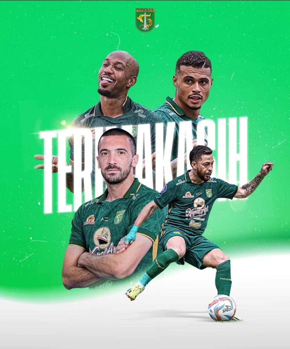 Pemain asing yang diputus kontrak. Dok. Persebaya.