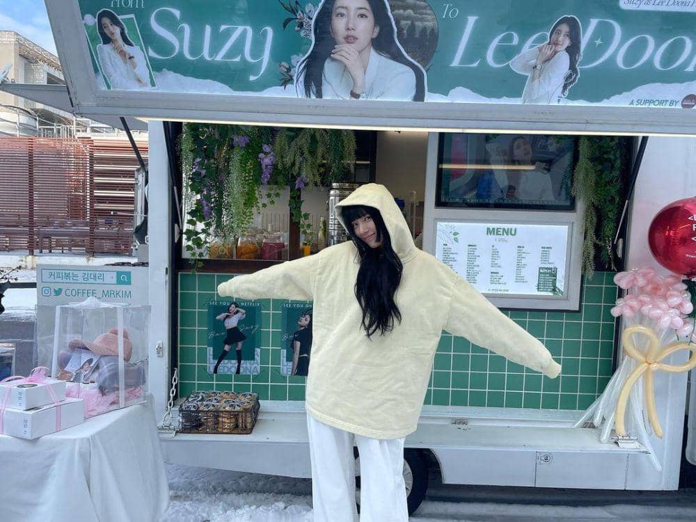 referensi OOTD jaket dan sweater ala suzy (instragram.com/skuukzky)