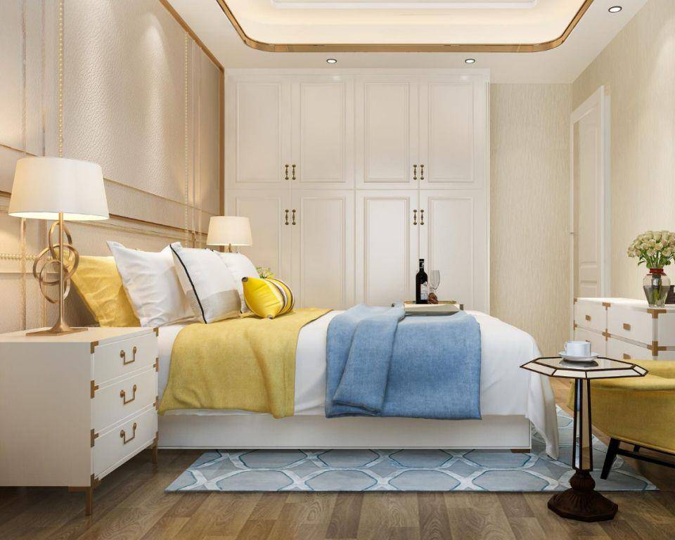 ilustrasi selimut biru dan selimut kuning (freepik.com/dit26978)