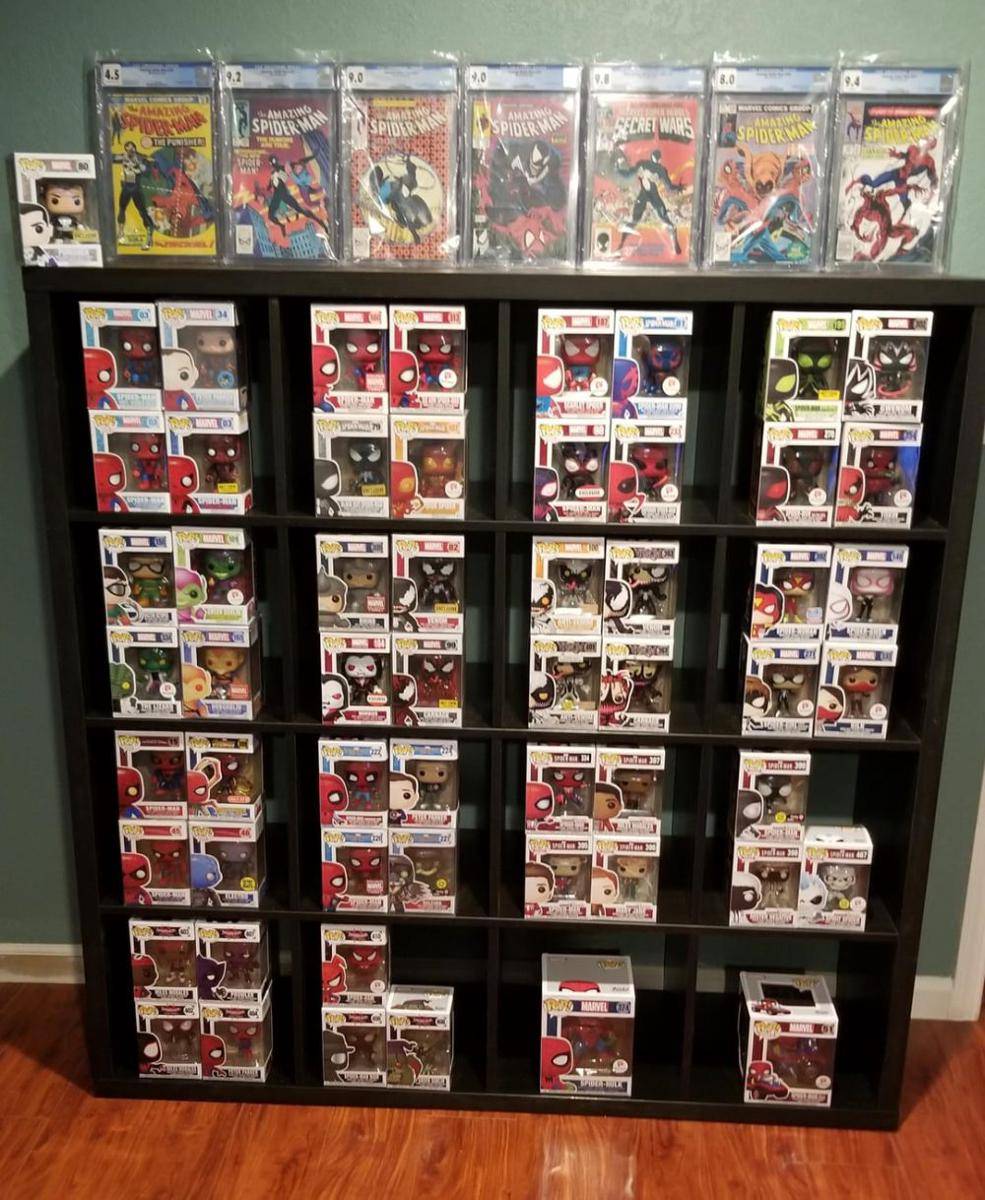 potret koleksi figur aksi Spider-Man (reddit.com/user/RedScribbles)