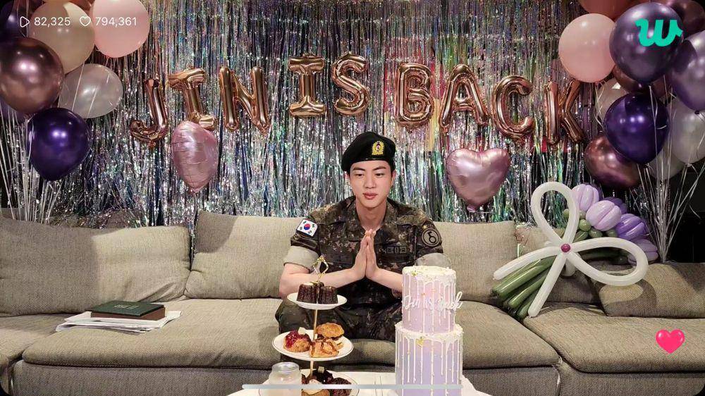 Jin BTS (dok. Weverse)