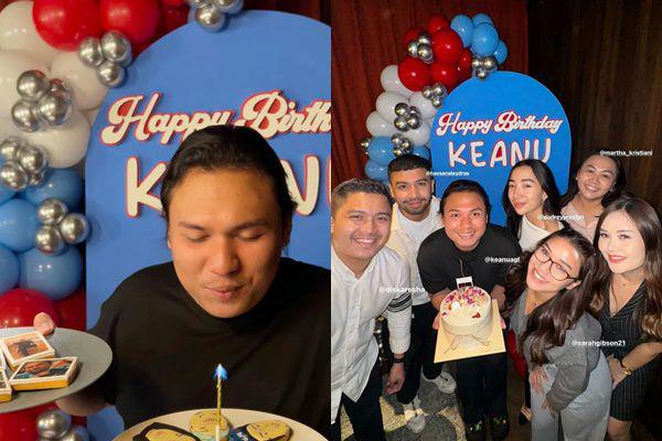 7 Potret Ulang Tahun Ke-26 Keanu Agl, Meriah Bareng Bestie